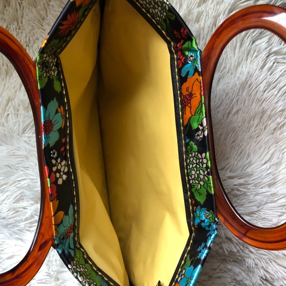 1960s Vintage Floral Convertible Handbag - Picture 4 of 5